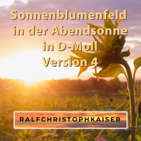 new multi dimensional modern classical symphony in D-Minor by Ralf Christoph Kaiser, "sunflowerfield in the evening sun" Version 1 and 4 in Ultra HD Sound and Full Score Full Orchestra Leadsheet and Parts and mp3 Files for your mobile