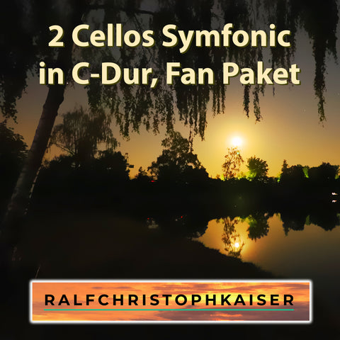 jetzt neu das atemberaubende Prelludium: "2 Cellos Symfonic" in C-Dur by Ralf Christoph Kaiser als Fan Paket mit Full Score and Parts und 3 Versionen als HD Sound wav File inklusive orginal Foto des Covers