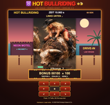 Hot Bullriding Web App Game für mobile und Desktop als Singel User einfache Nutzungs Lizenz auch Offline spielbar
