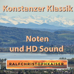 Raccolta di spartiti classici di Costanza e suoni HD inclusi mp3 e cover di Ralf Christoph Kaiser maggio 2022